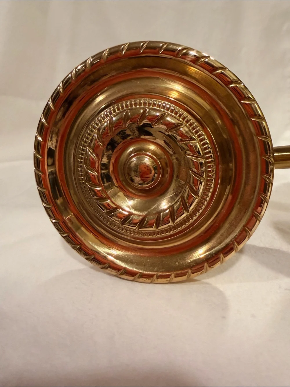 Brass Decorative Curtain Tieback Pair - Gold Finish